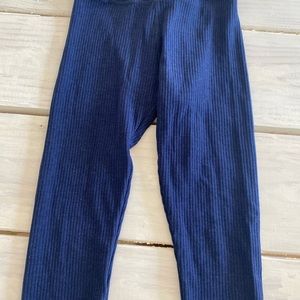 NWT Zara girls blue ribbed leggings 9/10